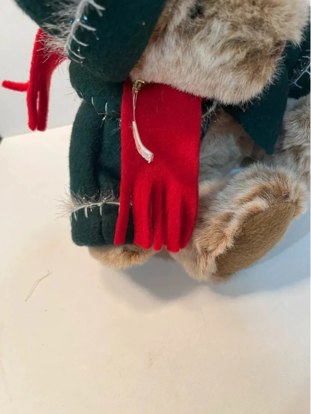 Godiva 2003 Teddy Brown Bear Plush Christmas Green Jacket 12